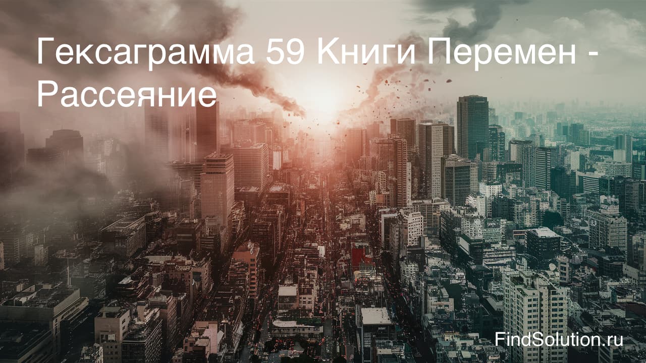 Гексаграмма 59 Книги Перемен - Рассеяние