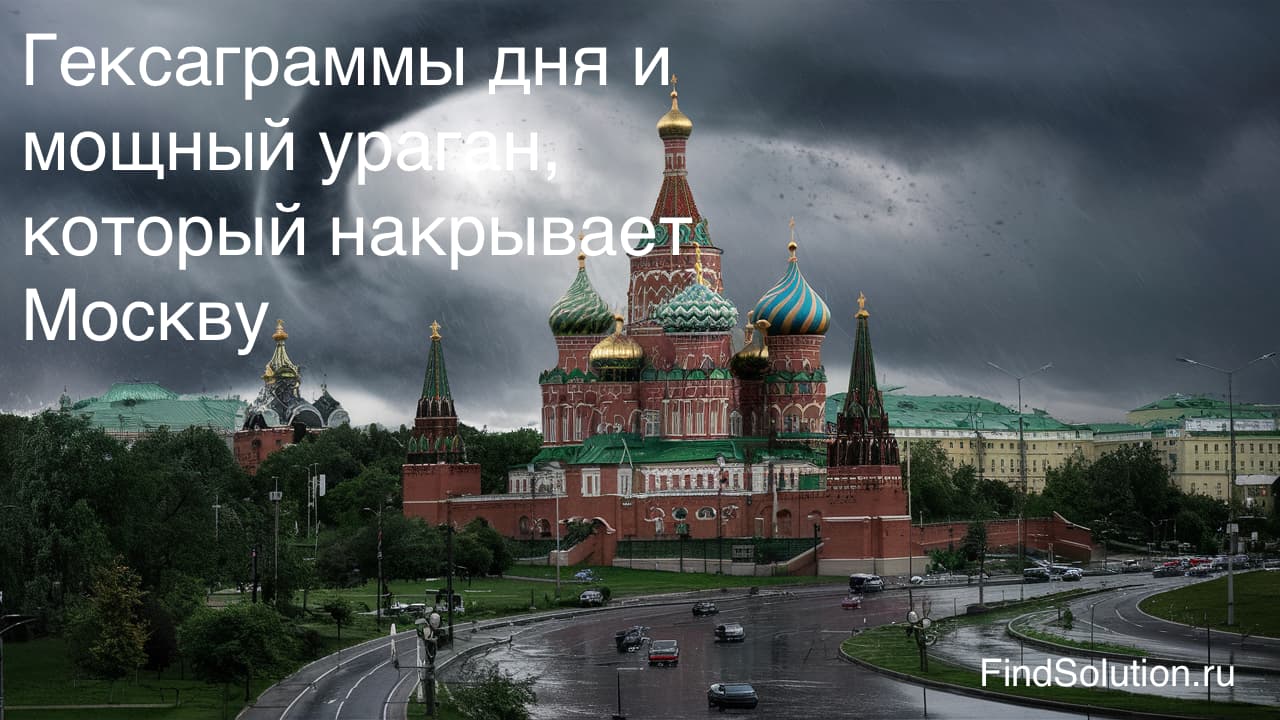 Гексаграммы дня и мощный ураган, который накрывает Москву